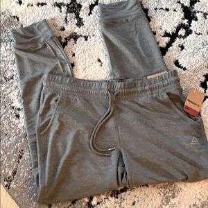 NWT Reebok womens jogger. Dark gray. Size Medium